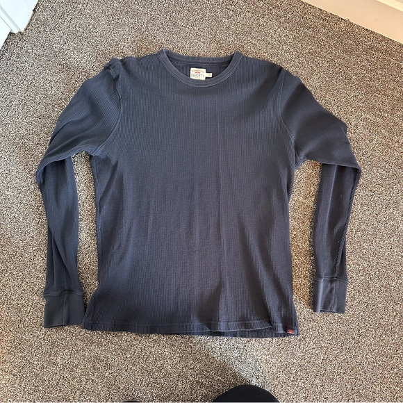 Mens Faherty Surplus Waffle Crew Pullover - Picture 1 of 4